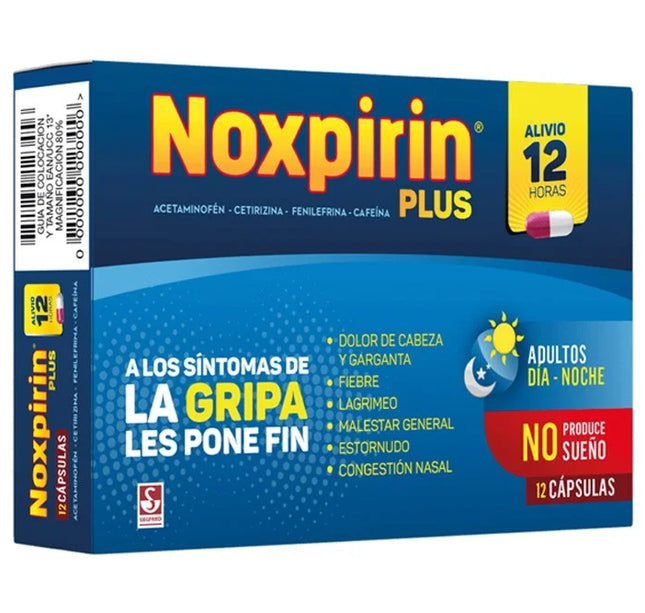 NOXPIRIN PLUS 12 CAPSULAS