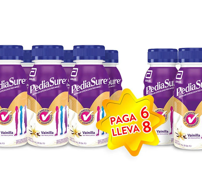 Pediasure Vainilla 220 Ml Pague 6 Lleve 8