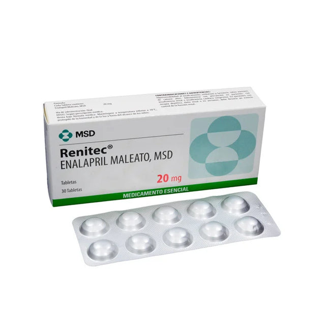 Renitec 20 Mg 30 Tabletas