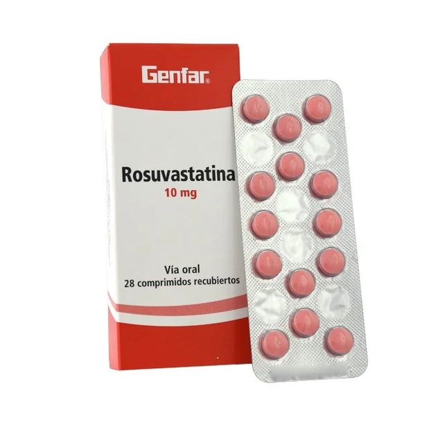 Rosuvastatina 10Mg 28 Tabletas Gf