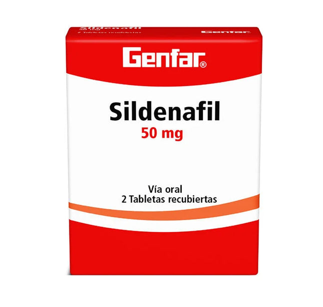 Sildenafil 50 Mg 2 Tabletas Gf