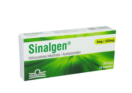 Sinalgen 5/325 Mg 10 Tabletas