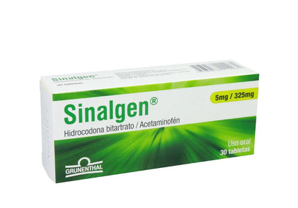 Sinalgen 5/325 Mg 30 Tabletas