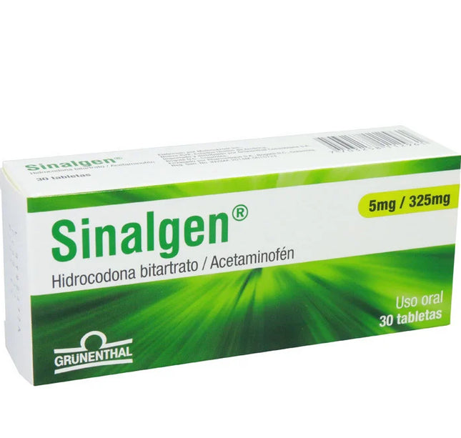 Sinalgen 5/325 Mg 30 Tabletas