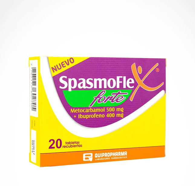 Spasmoflex Forte 500 Mg 20 Tabletas