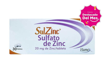 Sulzinc 20 Mg 30 Tabletas