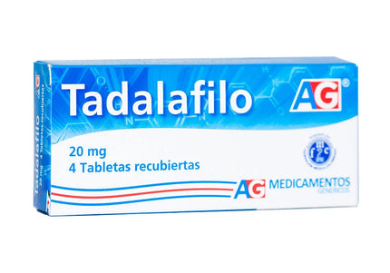 Tadalafilo 20 Mg 4 Tabletas Ag