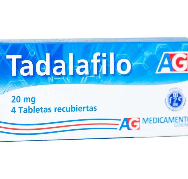 Tadalafilo 20 Mg 4 Tabletas Ag
