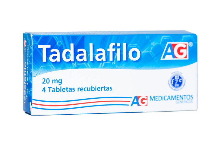 Tadalafilo 20 Mg 4 Tabletas Ag