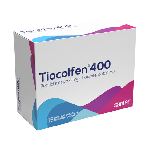Tiocolfen 400 Mg 15 Capsulas Liquidas