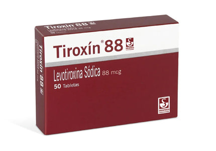 Tiroxin 88 Mcg 50 Tabletas