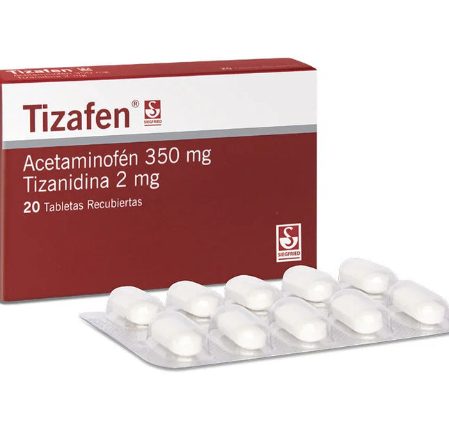 Tizafen 350/2Mg 20 Tabletas