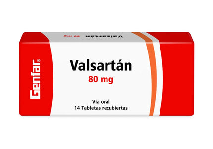 Valsartan 80 Mg 14 Tabletas Gf