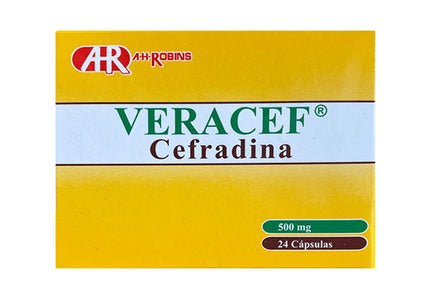 Veracef 500 Mg 24 Capsulas