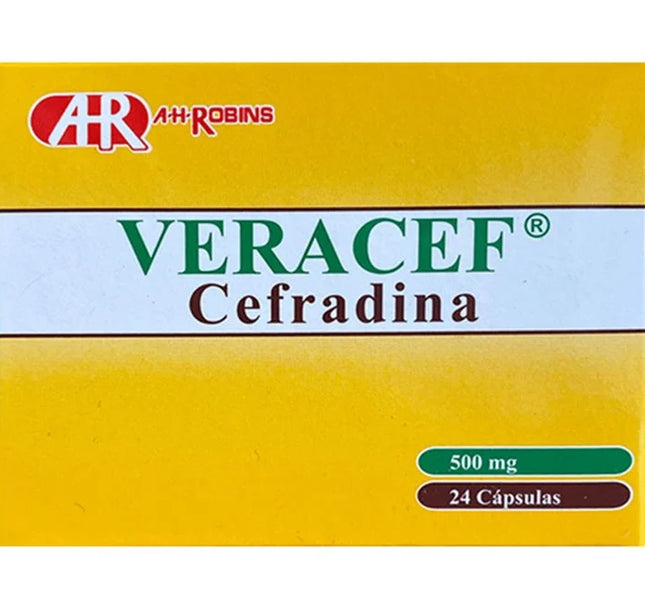 Veracef 500 Mg 24 Capsulas