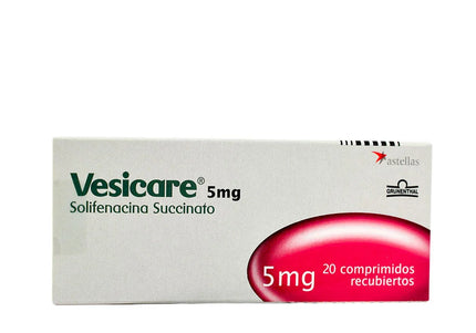 Vesicare 5 Mg 20 Tabletas
