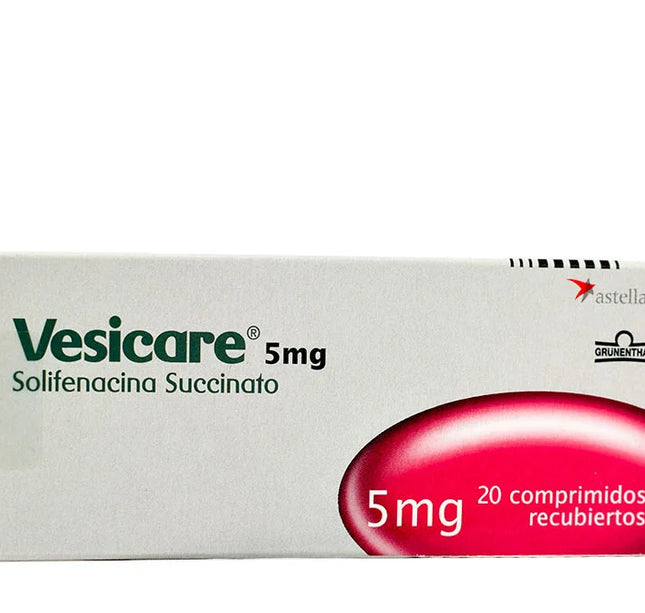 Vesicare 5 Mg 20 Tabletas
