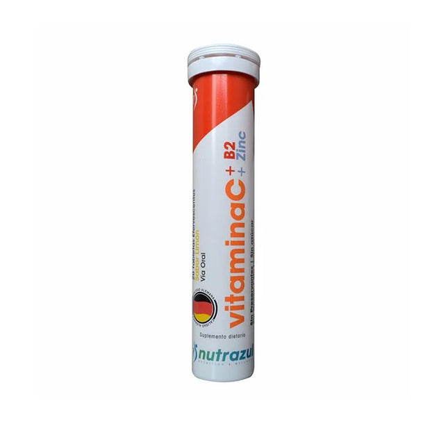 Vitamin C+Zin+B2 Nutrazul 20Tabletas Efervecentes