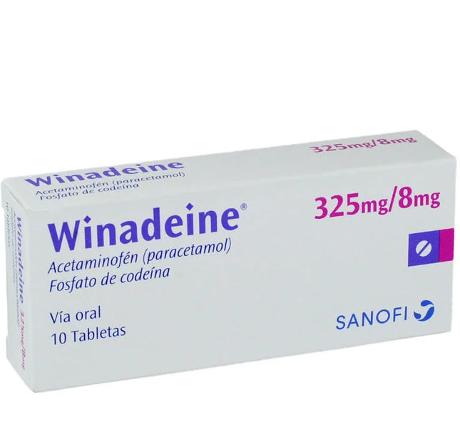 Winadeine 325/8 Mg 10 Tabletas