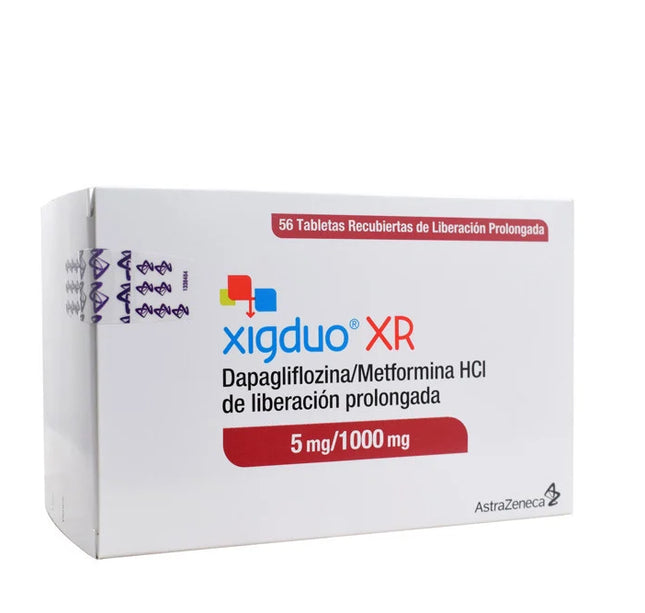 Xigduo Xr 5/1000 Mg 56 Tabletas