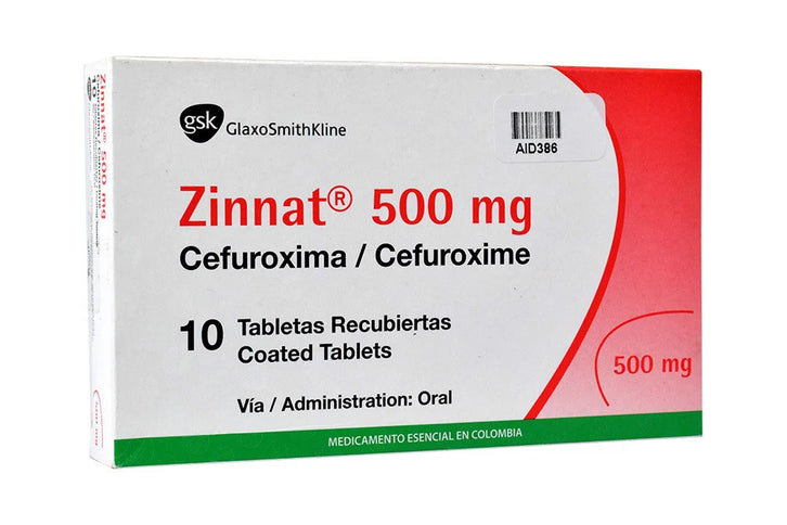 Zinnat 500 Mg 10 Tabletas