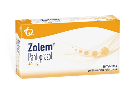 Zolem Pantoprazol 40 Mg 30 tabletas