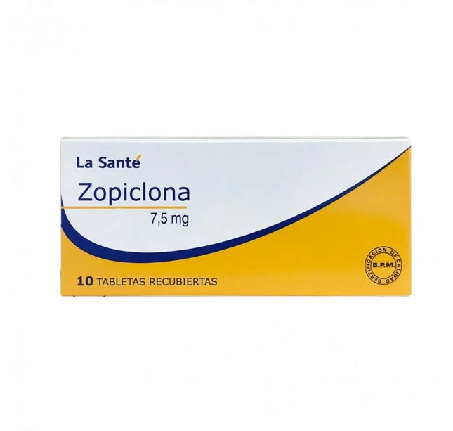 Zopiclona 7.5 Mg 10 Tabletas LS