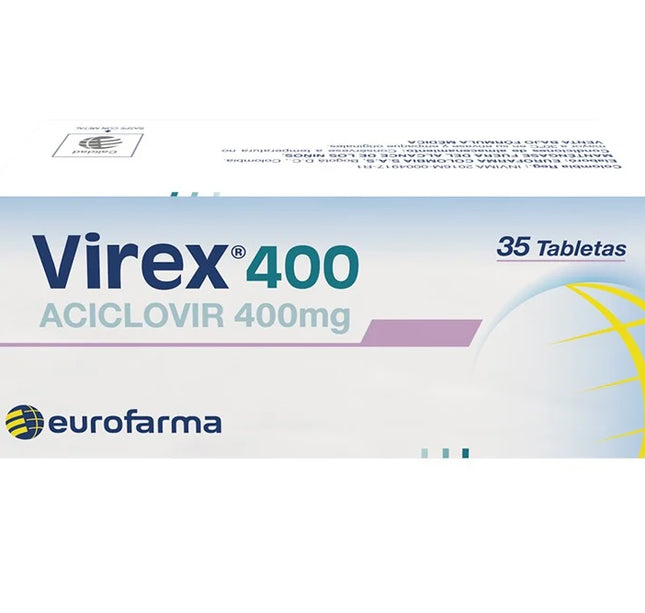 Virex 400 Mg 35 Tabletas