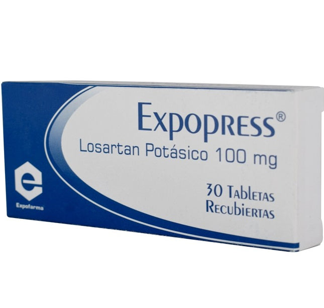 Losartan 100 Mg 30 Tabletas