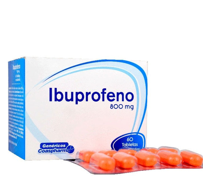 Ibuprofeno 800 Mg 60 Tabletas Coa