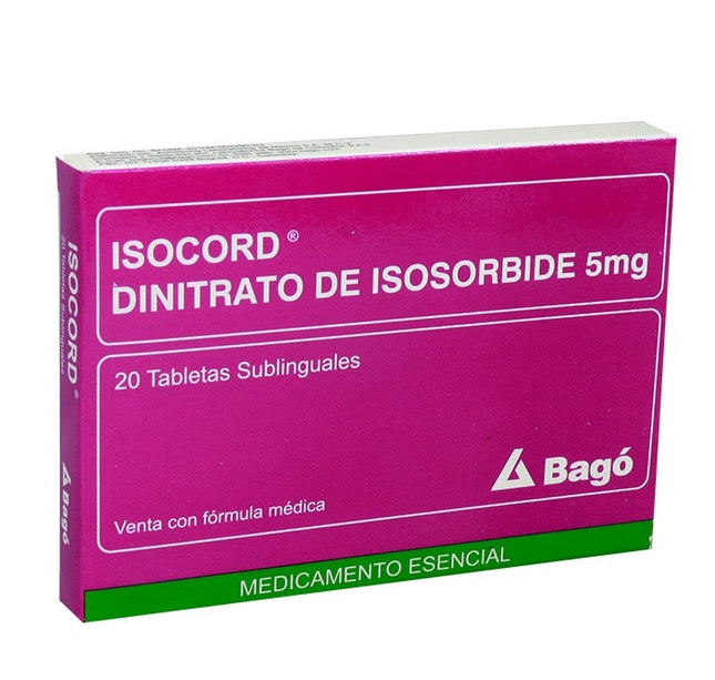 Isocord Subling 5 Mg 20 Tabletas