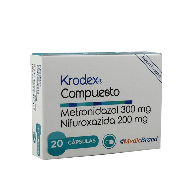 Krodex Compuesto 300 Mg 20 Capsulas Coa