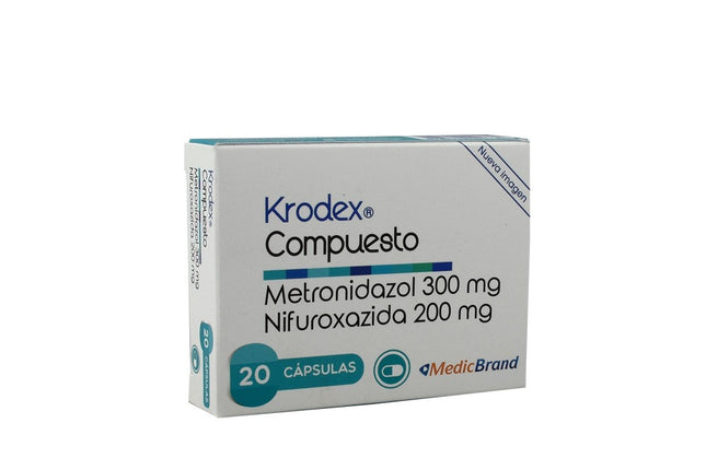 KRODEX COMPUESTO 300 MG 20 CAPSULAS COA