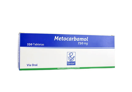Metocarbamol 750 Mg 250 Tabletas Recubiertas