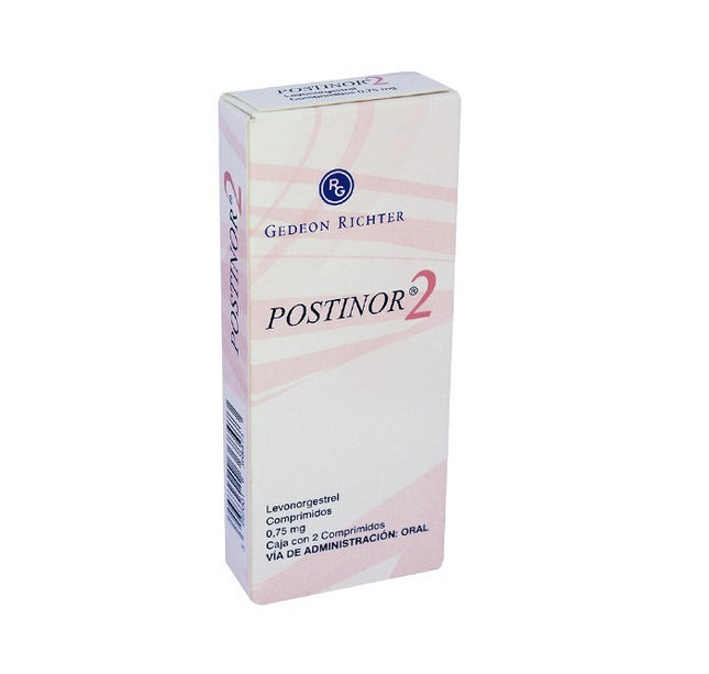 Postinor 2 0.75 Mg 2 Tabletas