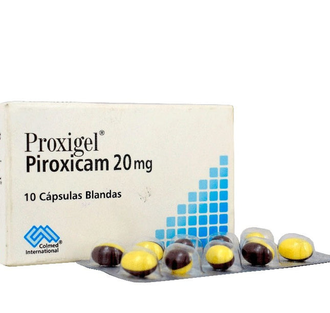 Proxigel Piroxicam 20 Mg 10 Capsulas