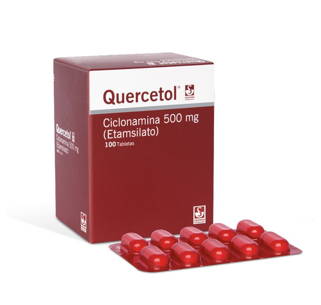Quercetol 500 Mg 100 Tabletas