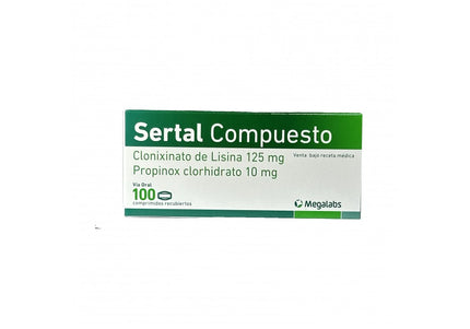 Sertal Compuesto 100 Comprimidos