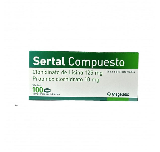 Sertal Compuesto 100 Comprimidos