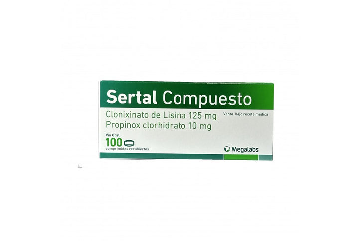 Sertal Compuesto 100 Comprimidos