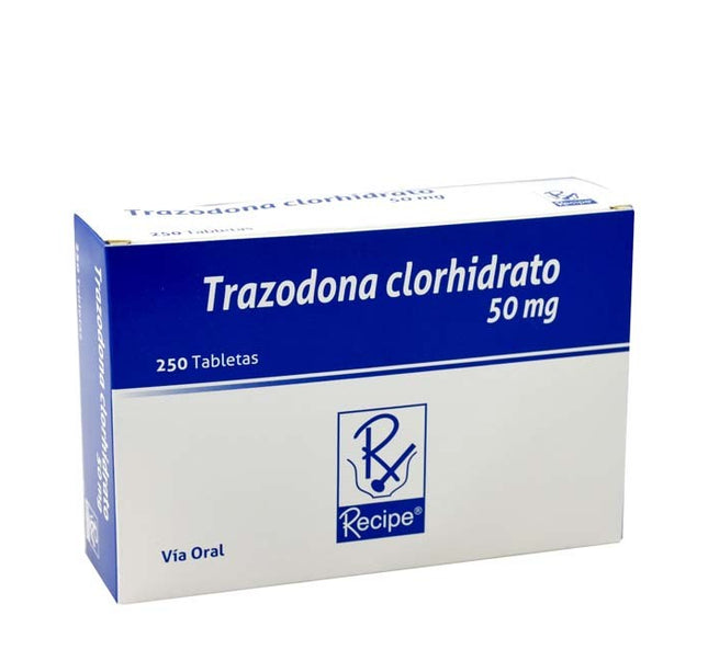 Trazodona 50 Mg 250 Tabletas Recubiertas