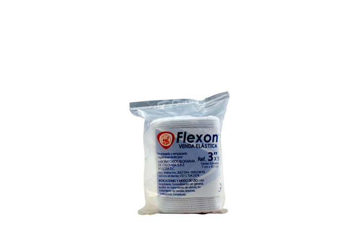 Venda Elastica Blanca Flexon 3X5