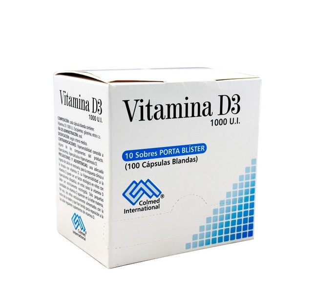 Vitamina D3 1000 Ui 100 Capsulas 10 Sbs