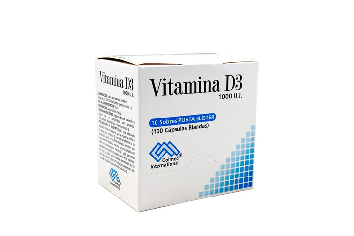 Vitamina D3 1000 Ui 100 Capsulas 10 Sbs