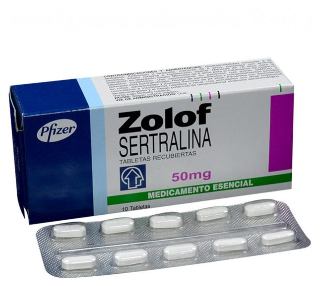 Zolof 50 Mg 10 Tabletas