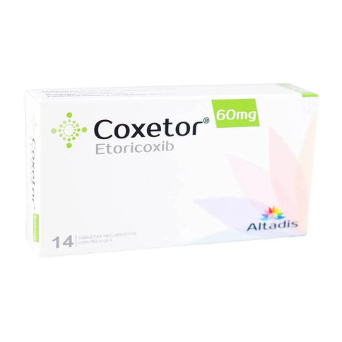 Coxetor 60 Mg 14 Tabletas Recubiertas