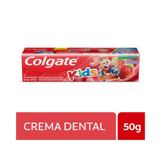 Crema Dental Colgate Gel Kids Fresa 50 Gr