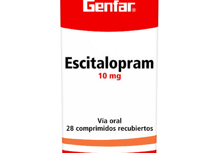 Escitalopram 10 Mg 28 Tabletas Gf