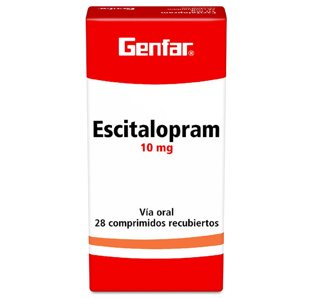 Escitalopram 10 Mg 28 Tabletas Gf