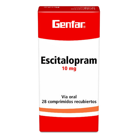 Escitalopram 10 Mg 28 Tabletas Gf